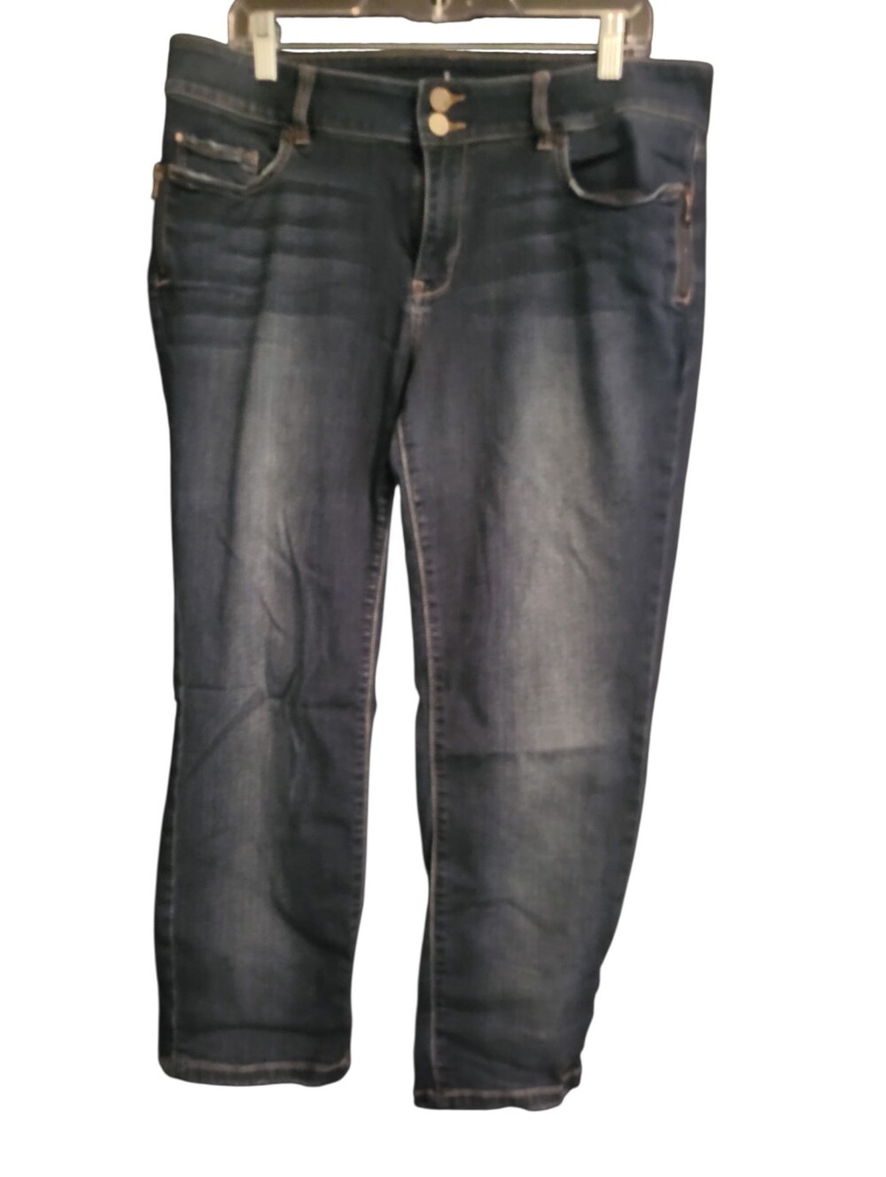 Soho Jeans Curvy Cropped Boyfeiend Jeans Blue sz 14